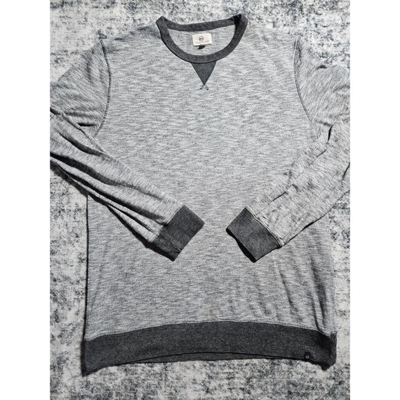 AG Adriano Goldschmied Sweatshirt Mens Heather Grey Large Lightweight Crew Neck - Picture 1 of 7